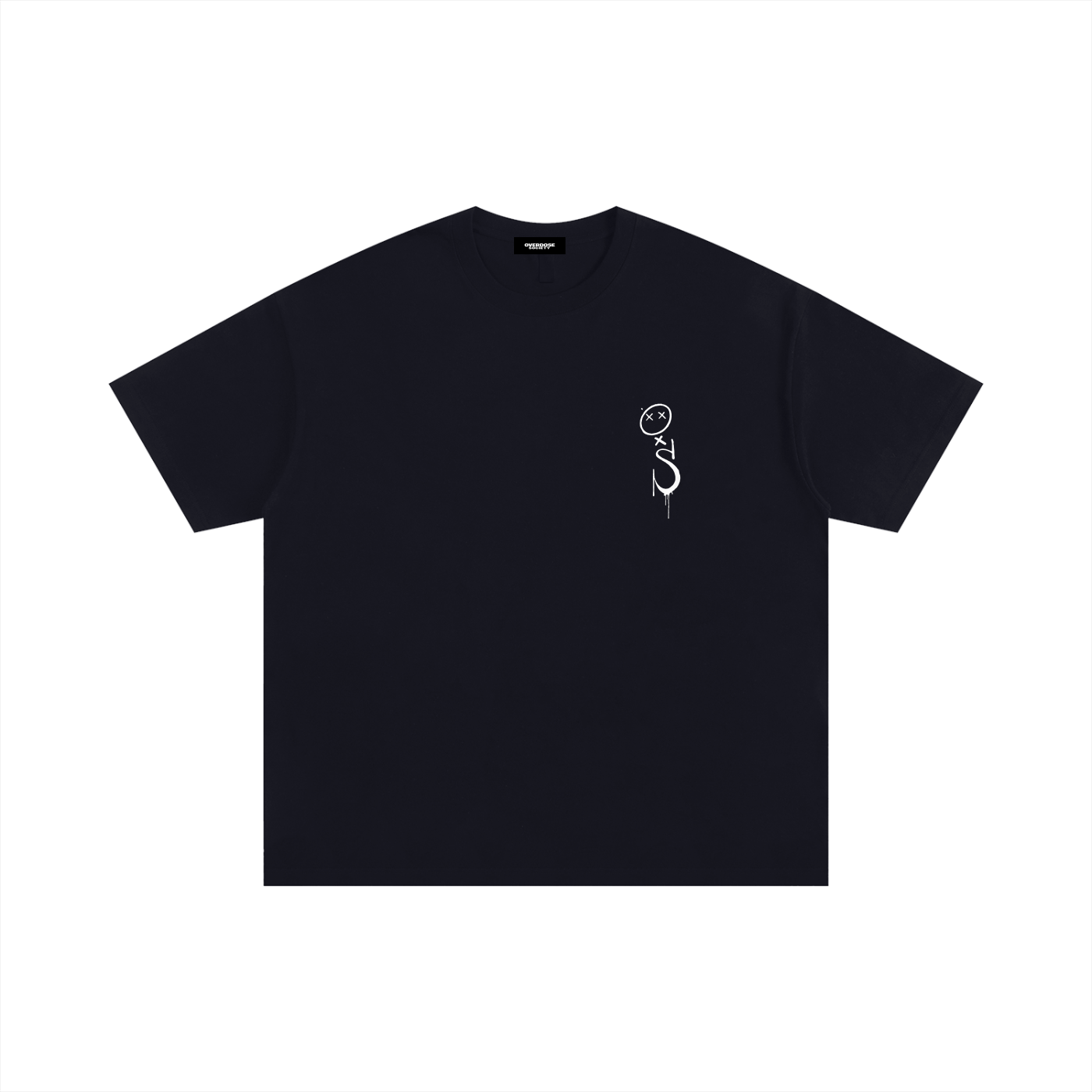 Oversized Simple Chest  Mono T