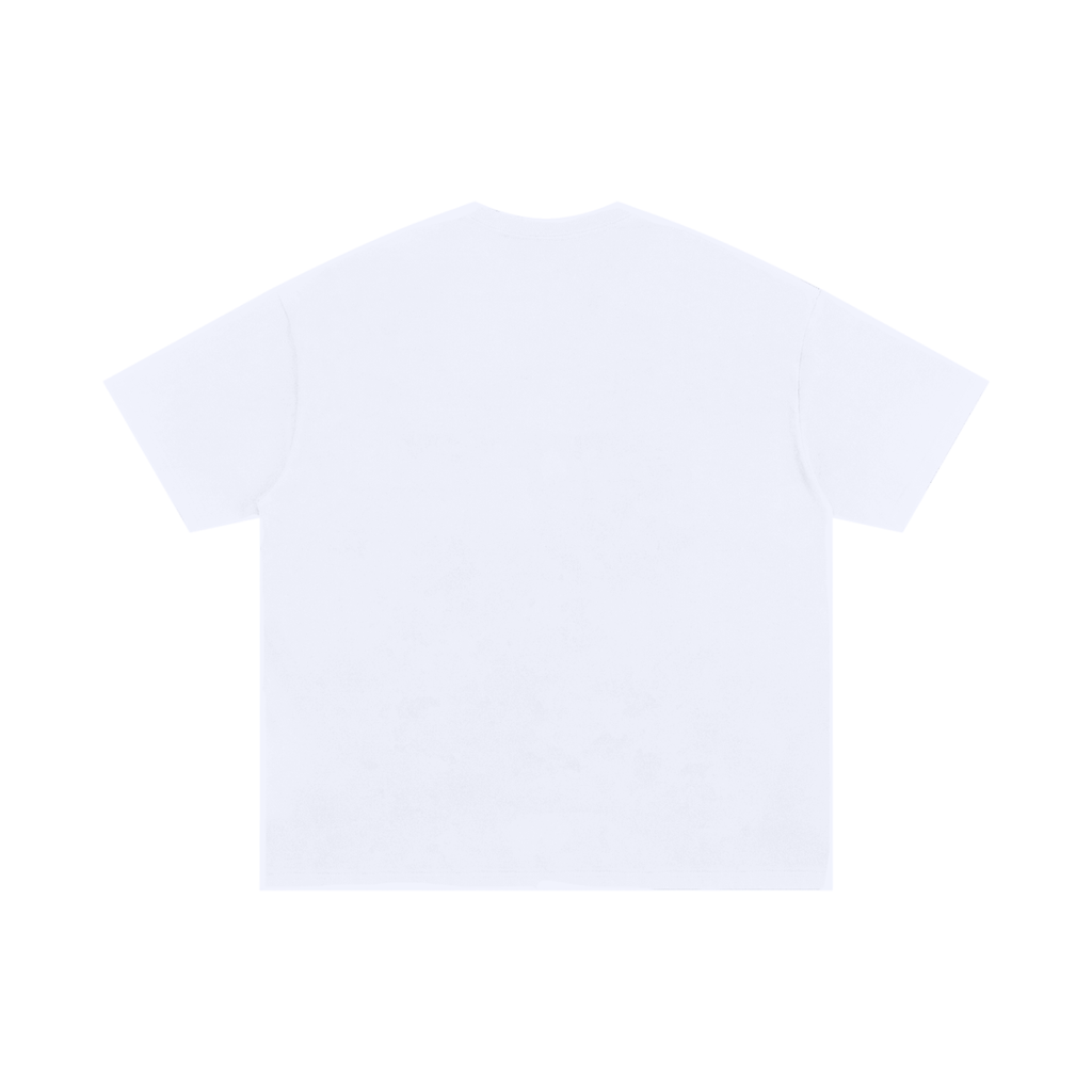 White OG Chest logo  Oversized Cotton T-Shirt