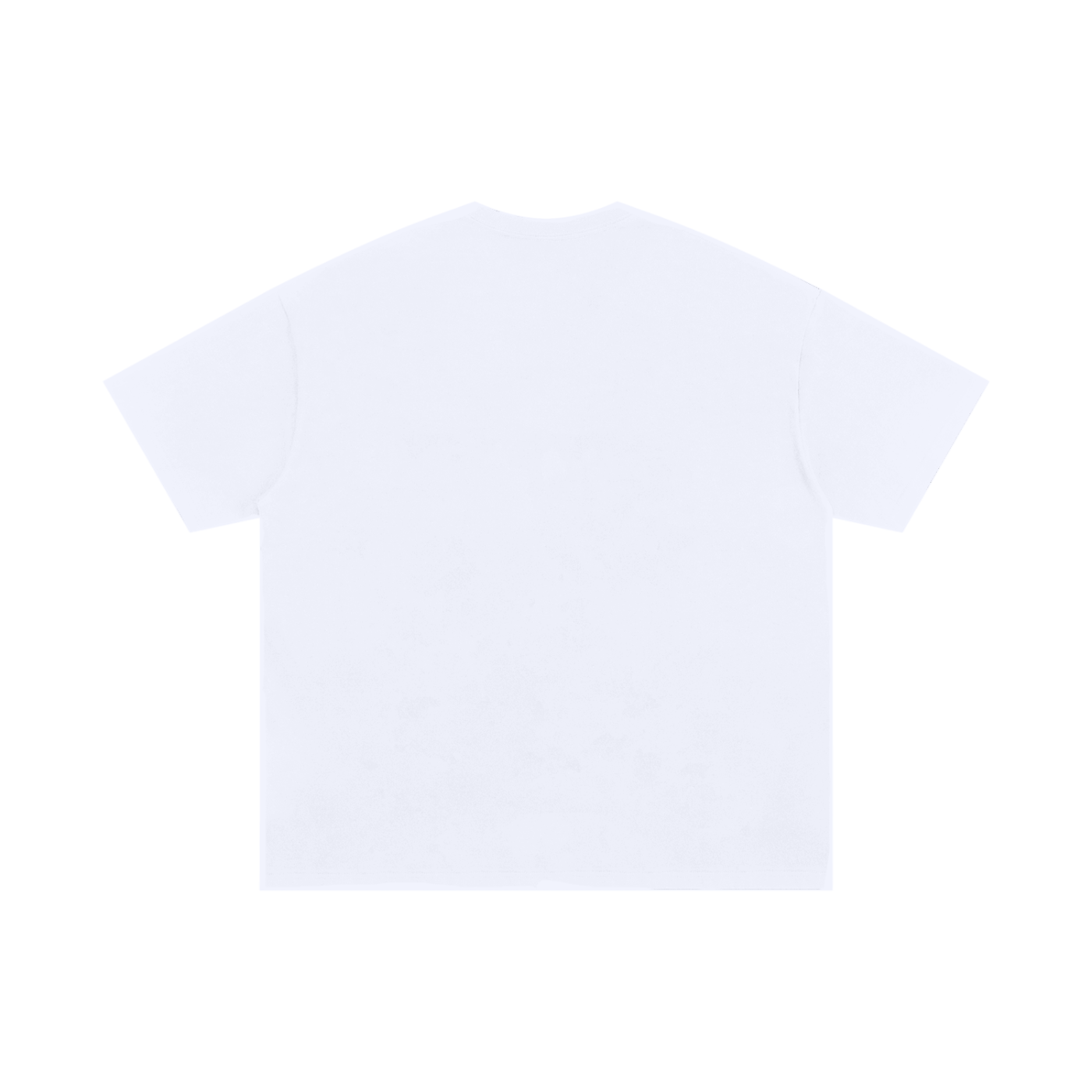 White OG Chest logo  Oversized Cotton T-Shirt