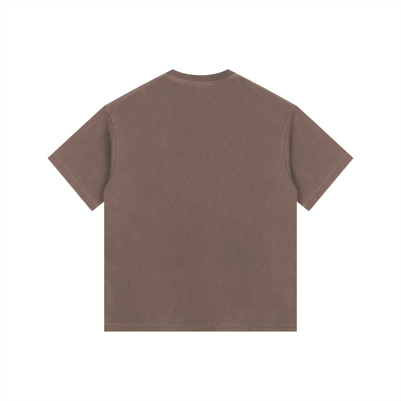 COFFEE Vintage Washed Oversized Cotton T-Shirt