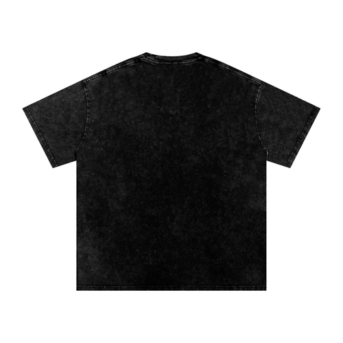 Graff Logo Snow Washed Oversized Cotton T-Shirt