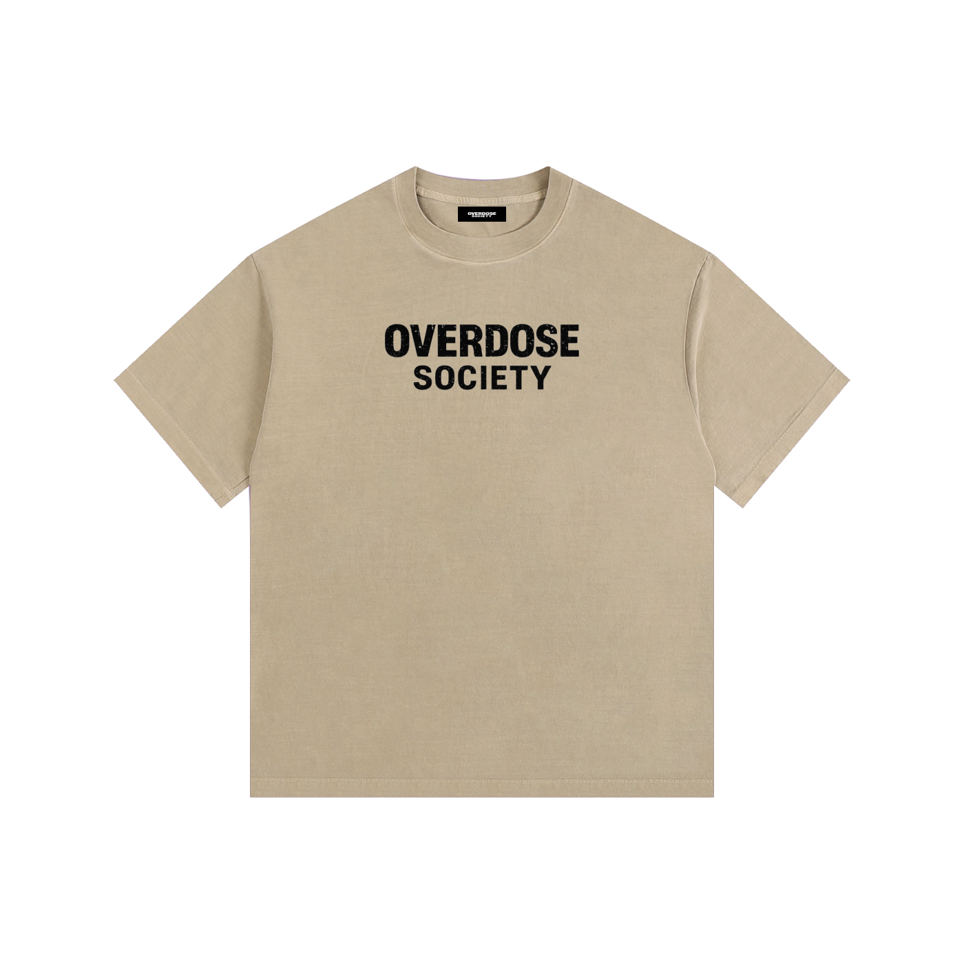 Core Logo Vintage Washed Oversized Cotton T-Shirt