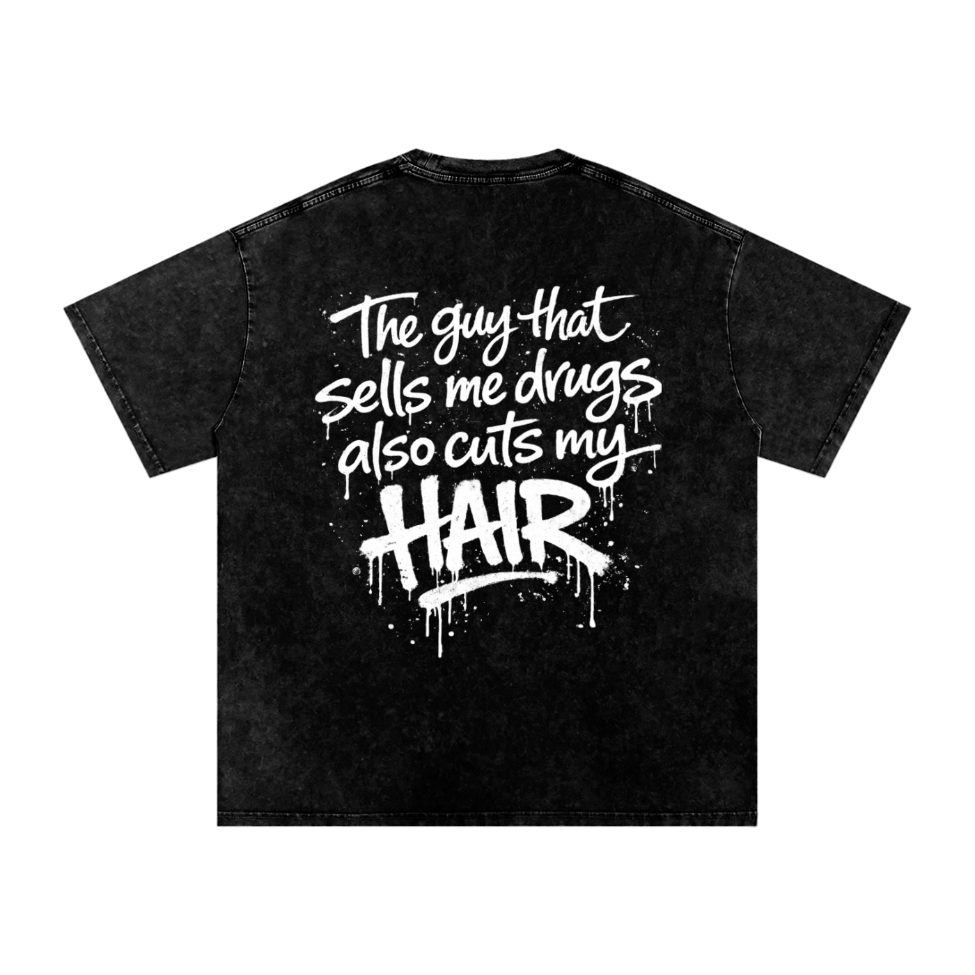 Barber Snow Washed Oversized Cotton T-Shirt